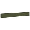 vidaXL Vaso floreira 360x40x40 cm a&ccedil;o laminado a frio verde