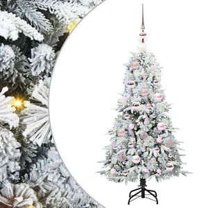 vidaXL &Aacute;rvore de Natal Articulada Artificial Branco 120 cm PE e PVC