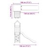 vidaXL Conjunto de brincar para exterior madeira de pinho impregnada