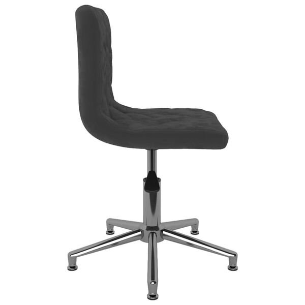 vidaXL Cadeira de escrit&oacute;rio girat&oacute;ria veludo preto