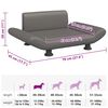 vidaXL Cama para c&atilde;es 70x45x28 cm couro artificial cinzento