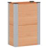 vidaXL Canteiro de jardim elevado Castanho 50 x 30 x 72 cm