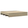 vidaXL Estrutura cama s/ colchão 180x200cm carvalho sonoma