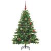 vidaXL &Aacute;rvore de Natal Artificial com 150 LEDs Verde 150 cm PE e PVC