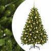 vidaXL &Aacute;rvore de Natal artificial verde claro com bolas 120 cm 150 LED