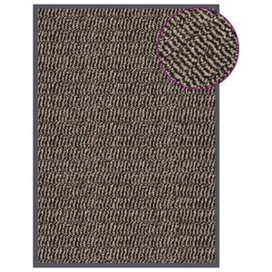 vidaXL Tapete de porta tufado 40x60 cm castanho-escuro