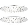 vidaXL Cabeças de chuveiro 2 pcs aço inoxidável Ø 25 cm