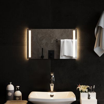 vidaXL Espelho de casa de banho com luzes LED 50x30 cm