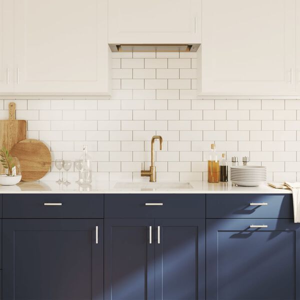 vidaXL Puxadores para m&oacute;veis 20 pcs 64 mm a&ccedil;o inoxid&aacute;vel prateado