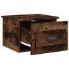 vidaXL Mesas de cabeceira parede 2 pcs 41,5x36x28 cm carvalho fumado