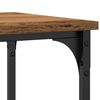 vidaXL Mesa de Console com prateleira Madeira antiga 100 x 35 x 75 cm