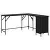 vidaXL Mesa Carvalho Preto Derivados de Madeira 141 x 141 x 75 cm