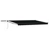 vidaXL Toldo Retr&aacute;til El&eacute;trico Preto e Anthracite 4 &times; 3 m