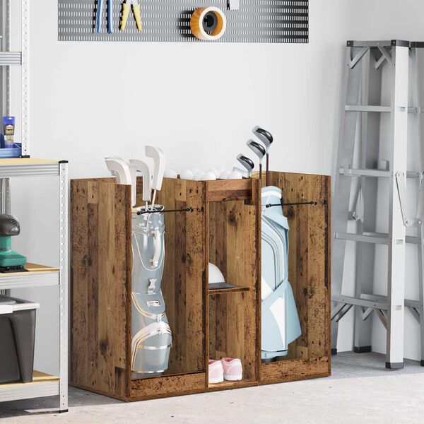 vidaXL Arm&aacute;rio de Golfe Liso Madeira antiga 102 x 45 x 85,5 cm