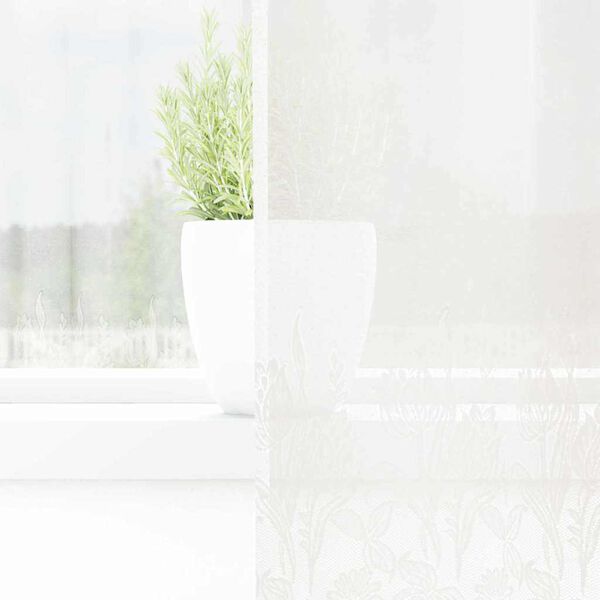 vidaXL Cortina de Renda com cortinas Branco 245 x 200 cm Poli&eacute;ster