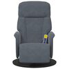 vidaXL Cadeira de Massagem Recliner Cinza Escuro 91 x 71 x 105 cm