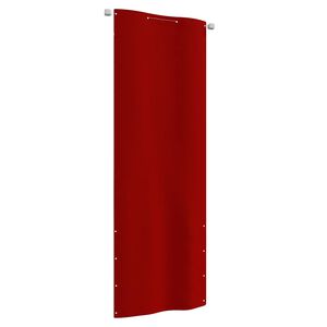 vidaXL Tela de varanda 80x240 cm tecido oxford vermelho