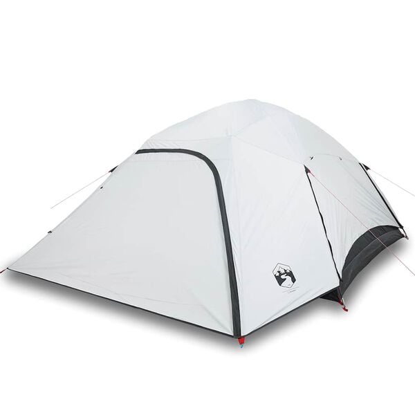 vidaXL Tenda familiar c&uacute;pula p/ 6 pessoas opaca imperme&aacute;vel branco