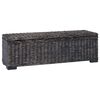 vidaXL Caixa de Armazenamento Preto 110 x 35 x 45 cm