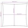 vidaXL Para-sol estilo vela tecido oxford quadrangular 3,6x3,6m branco
