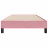 vidaXL Box Cama de primavera sem Colch&atilde;o Rosa 100x210 cm Veludo