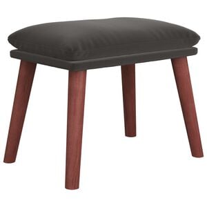 vidaXL Apoio de p&eacute;s 45x29,5x35 cm veludo cinzento-escuro