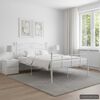 vidaXL Estrutura de cama 140x200 cm metal branco