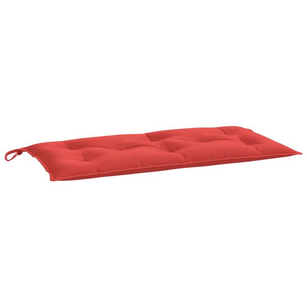 vidaXL Almofad&atilde;o p/ banco de jardim 110x50x7cm tecido oxford vermelho
