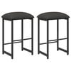 vidaXL Banco de bar 2 unid. Cinzento-Escuro 40 x 32 x 74 cm