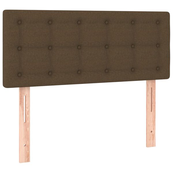 vidaXL Cabeceira de cama tecido 80x5x78/88 cm castanho