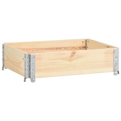 vidaXL Canteiro elevado 60x80 cm madeira de pinho maciça