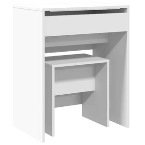 vidaXL Toucador e banco 60x40x113,5 cm branco