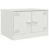vidaXL Mesa de centro 67x50x44 cm a&ccedil;o branco