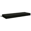 vidaXL Almofada assento SOEST 100% Poli&eacute;ster Preto 120 x 40 x 10 cm