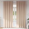 vidaXL Cortinas Blackout com Argolas 2 pcs Cinzento-acastanhado