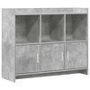 vidaXL Buffet Cinzento Cimento 98,5 x 33 x 80 cm Derivados de Madeira