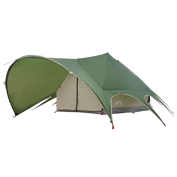 vidaXL Tenda Teepee com telhado Verde e Cinza 600 x 600 x 347 cm