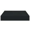vidaXL Prateleiras de parede suspensas 2 pcs 23x23,5x3,8cm MDF preto