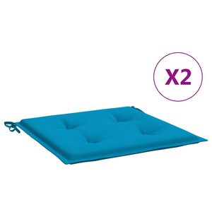vidaXL Almofad&otilde;es p/ cadeiras de jardim 2 pcs tecido oxford azul