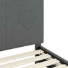 vidaXL Estrutura de Cama Infantil com Cabeceira Cinza Escuro