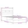 vidaXL Estrutura cama s/ colch&atilde;o derivados de madeira carvalho sonoma