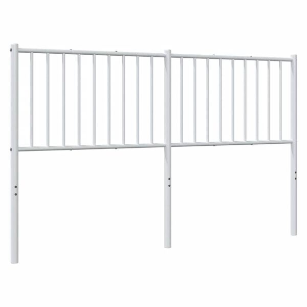 vidaXL Cabeceira de substitui&ccedil;&atilde;o 160 cm metal branco
