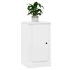 vidaXL Aparadores 2pcs 37,5x35,5x67,5cm deriv.madeira branco brilhante