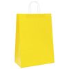 vidaXL Sacos de papel 250 unid com al&ccedil;as amarelo 32x17x44 cm