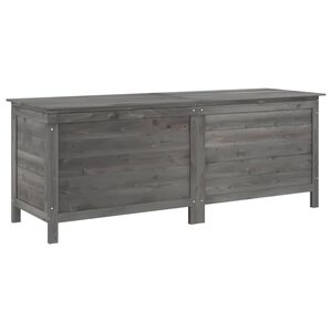 vidaXL Caixa arruma&ccedil;&atilde;o p/ jardim 150x50x56,5 cm abeto maci&ccedil;o antracite