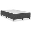 vidaXL Cama boxspring 120x200 cm tecido cinzento-escuro