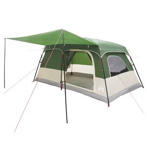 vidaXL Barraca Familiar Verde 420 x 305 x 200 cm Poli&eacute;ster e A&ccedil;o