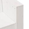 vidaXL Sofá de 2 lugares para jardim 134x60x62 cm pinho maciço branco