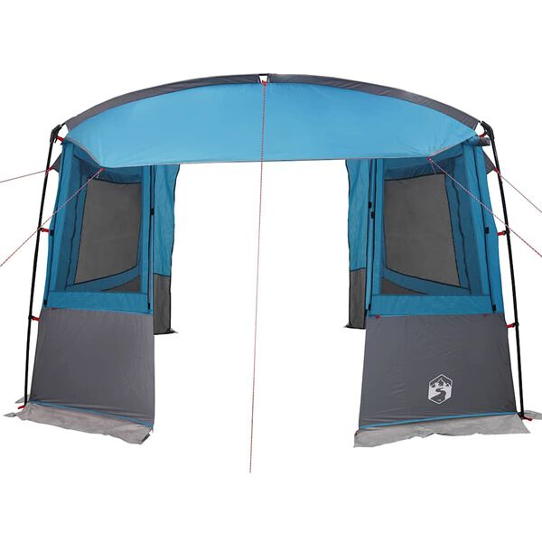 vidaXL Tenda de porta-malas para Caravana Azul 352 x 250 x 240 cm