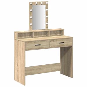 vidaXL Mesa de vestir Castanho 100 x 41 x 140 cm Derivados de Madeira